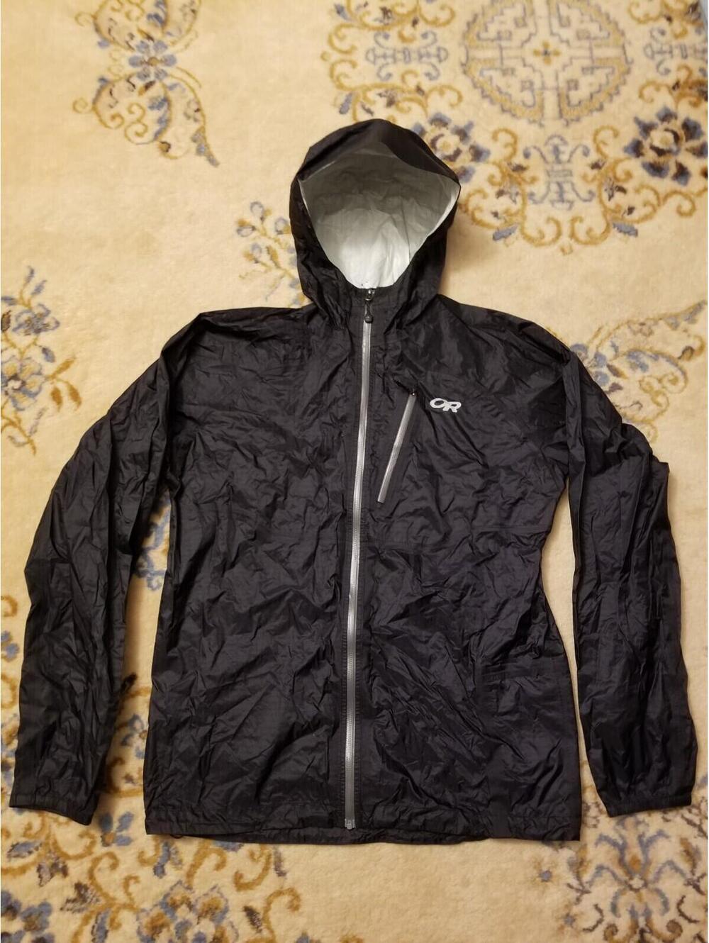 Outdoor Research Mens M Helium Packable Jacket Pertex Shield Black Medium 2011